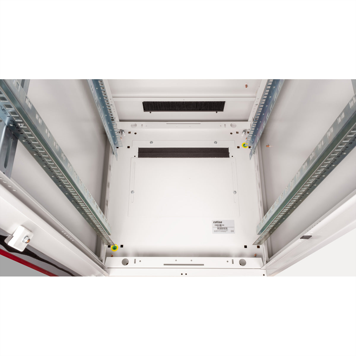 ROLINE Pro – 19" Netzwerkschrank 47U, IP20, abschliessbar, 600 × 600 × 2276 mm, lichtgrau, Stahl