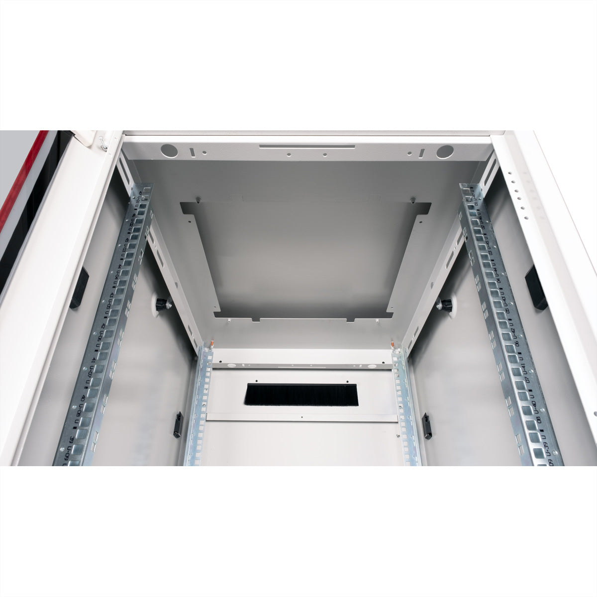 ROLINE Pro – 19" Netzwerkschrank 47U, IP20, abschliessbar, 600 × 800 × 2276 mm, lichtgrau, Stahl