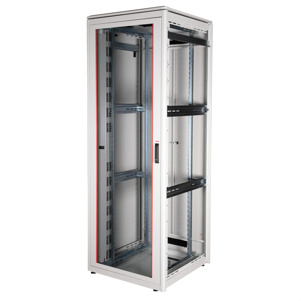 ROLINE Pro – 19" Netzwerkschrank 47U, IP20, abschliessbar, 800 × 800 × 2276 mm, lichtgrau, Stahl