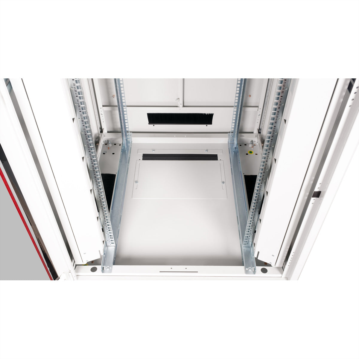ROLINE Pro – 19" Netzwerkschrank 47U, IP20, abschliessbar, 800 × 800 × 2276 mm, lichtgrau, Stahl