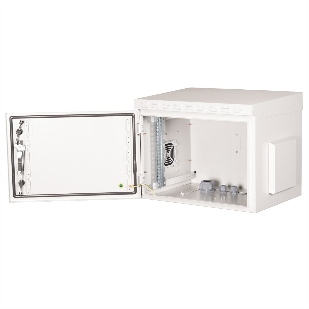 ROLINE Pro – 19" Wandverteiler 7U, IP55, abschliessbar, 600 × 450 × 490 mm, lichtgrau, Stahl