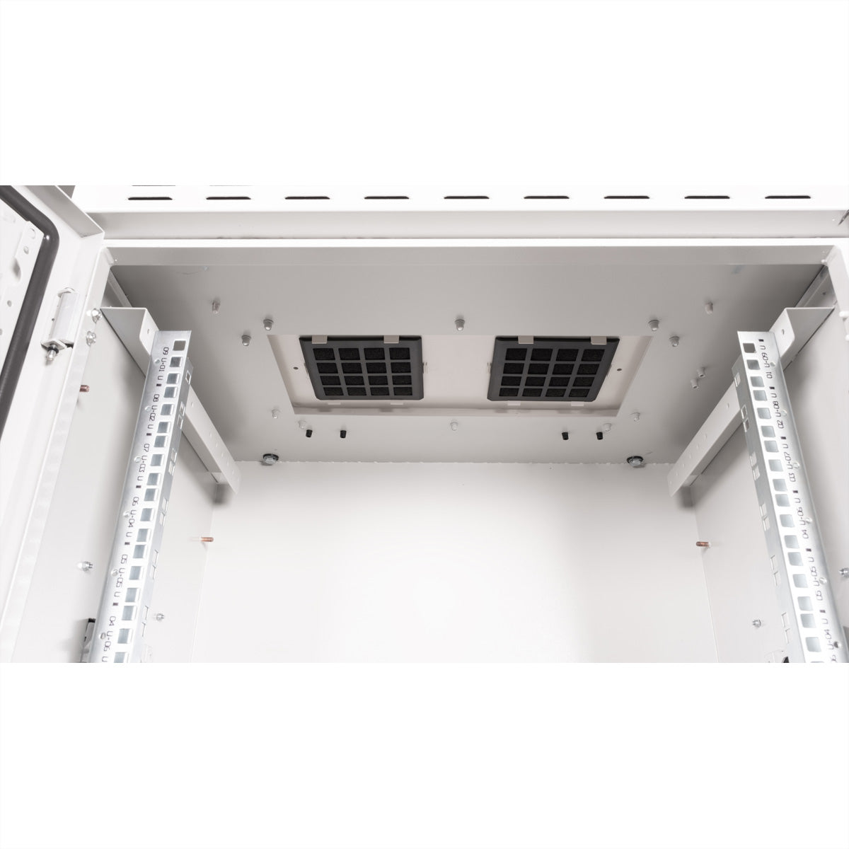 ROLINE Pro – 19" Wandverteiler 9U, IP55, abschliessbar, 600 × 450 × 579 mm, lichtgrau, Stahl