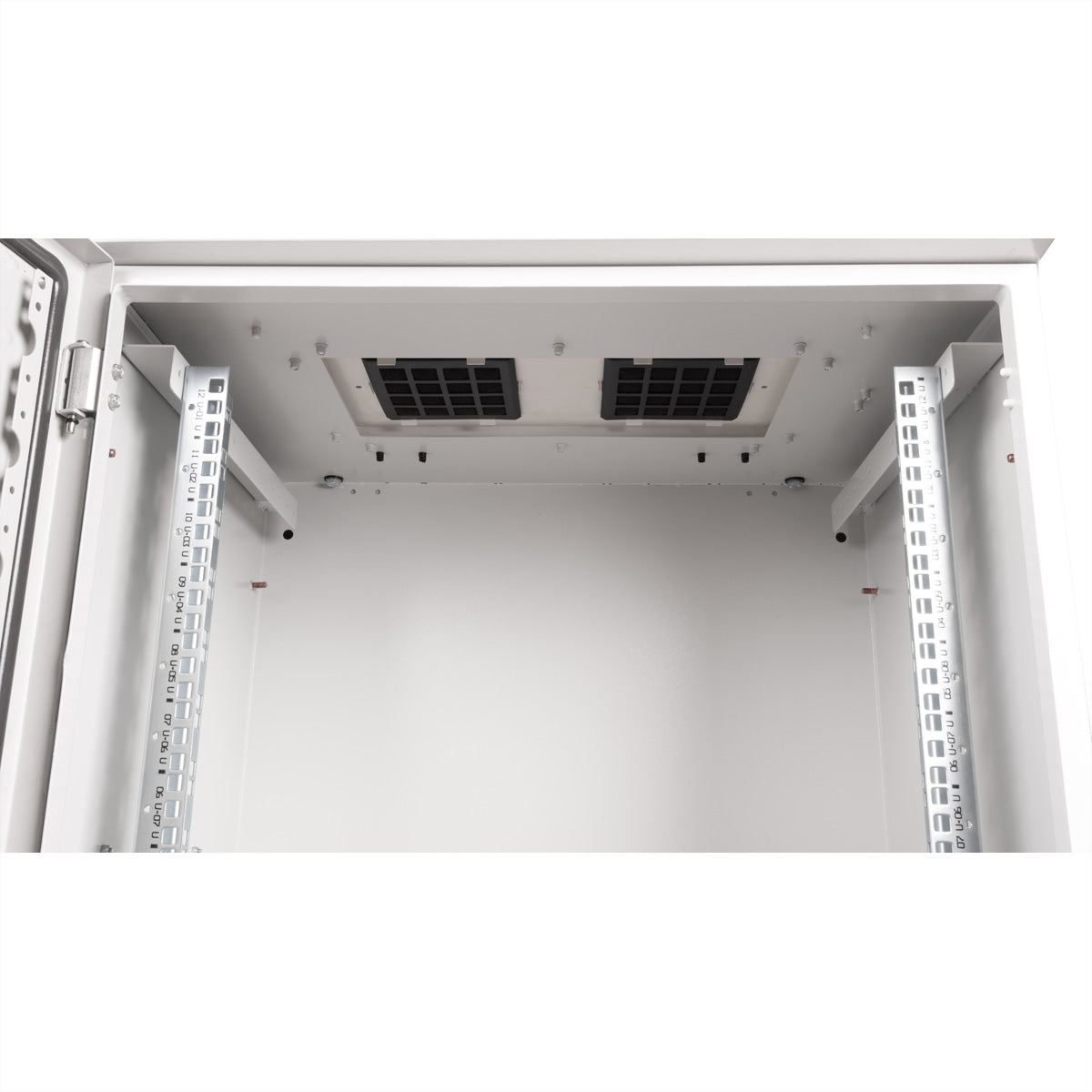 ROLINE Pro – 19" Wandverteiler 12U, IP55, abschliessbar, 600 × 450 × 713 mm, lichtgrau, Stahl