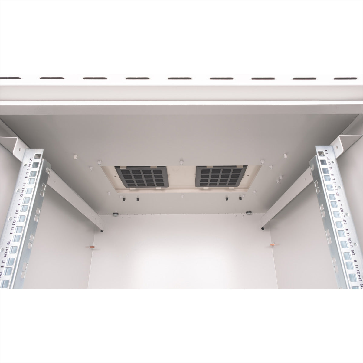 ROLINE Pro – 19" Wandverteiler 12U, IP55, abschliessbar, 600 × 600 × 713 mm, lichtgrau, Stahl
