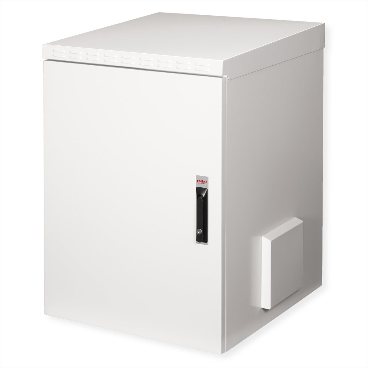 ROLINE Pro – 19" Wandverteiler 16U, IP55, abschliessbar, 600 × 600 × 891 mm, lichtgrau, Stahl