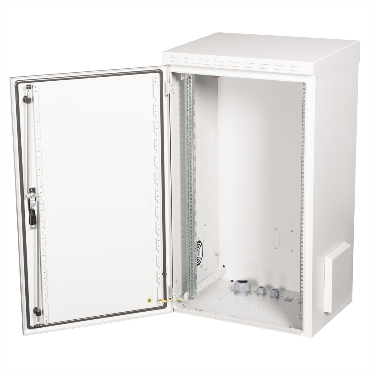 ROLINE 19" Wandverteiler 20U, IP55, abschliessbar, 600 × 450 × 1068 mm, lichtgrau