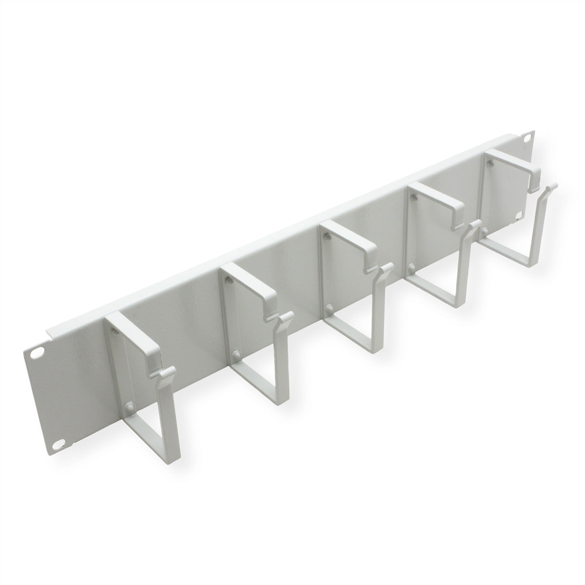 ROLINE 19" Kabelführung, 2 HE, 480×85×80 mm, Stahl, Grau