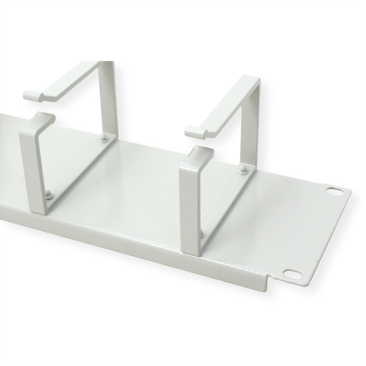 ROLINE 19" Kabelführung, 2 HE, 480×85×80 mm, Stahl, Grau