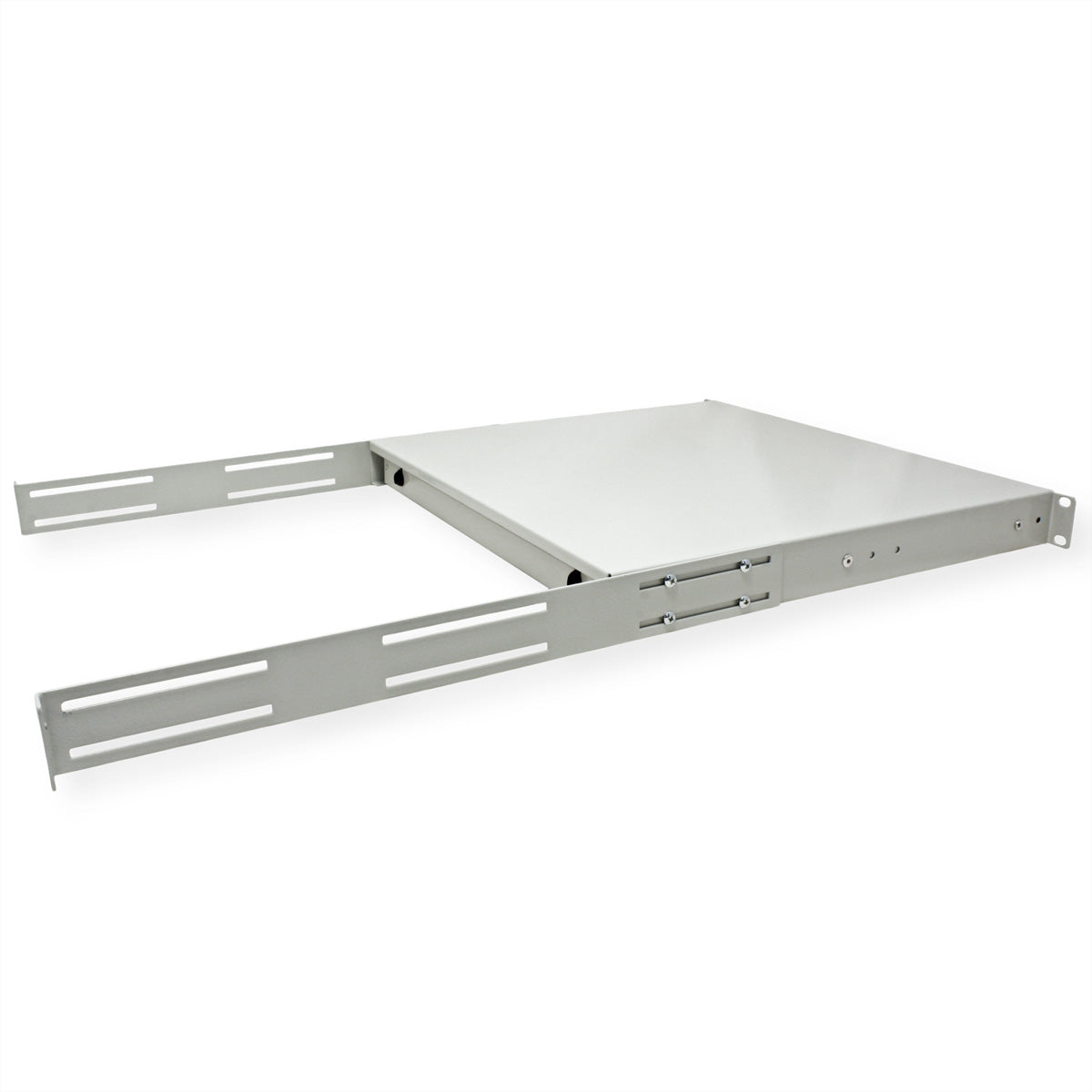 ROLINE 19" Tastatureinschub, 1 HE, Tiefe 400 mm, abschliessbar, Grau