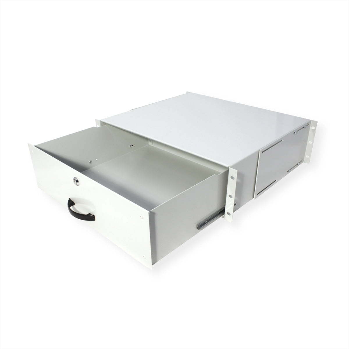 ROLINE Tastatureinschub, 19", 3U, abschliessbar, 485 × 400 × 130 mm, lichtgrau, Stahl