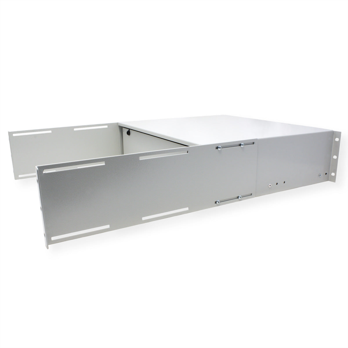 ROLINE Tastatureinschub, 19", 3U, abschliessbar, 485 × 400 × 130 mm, lichtgrau, Stahl