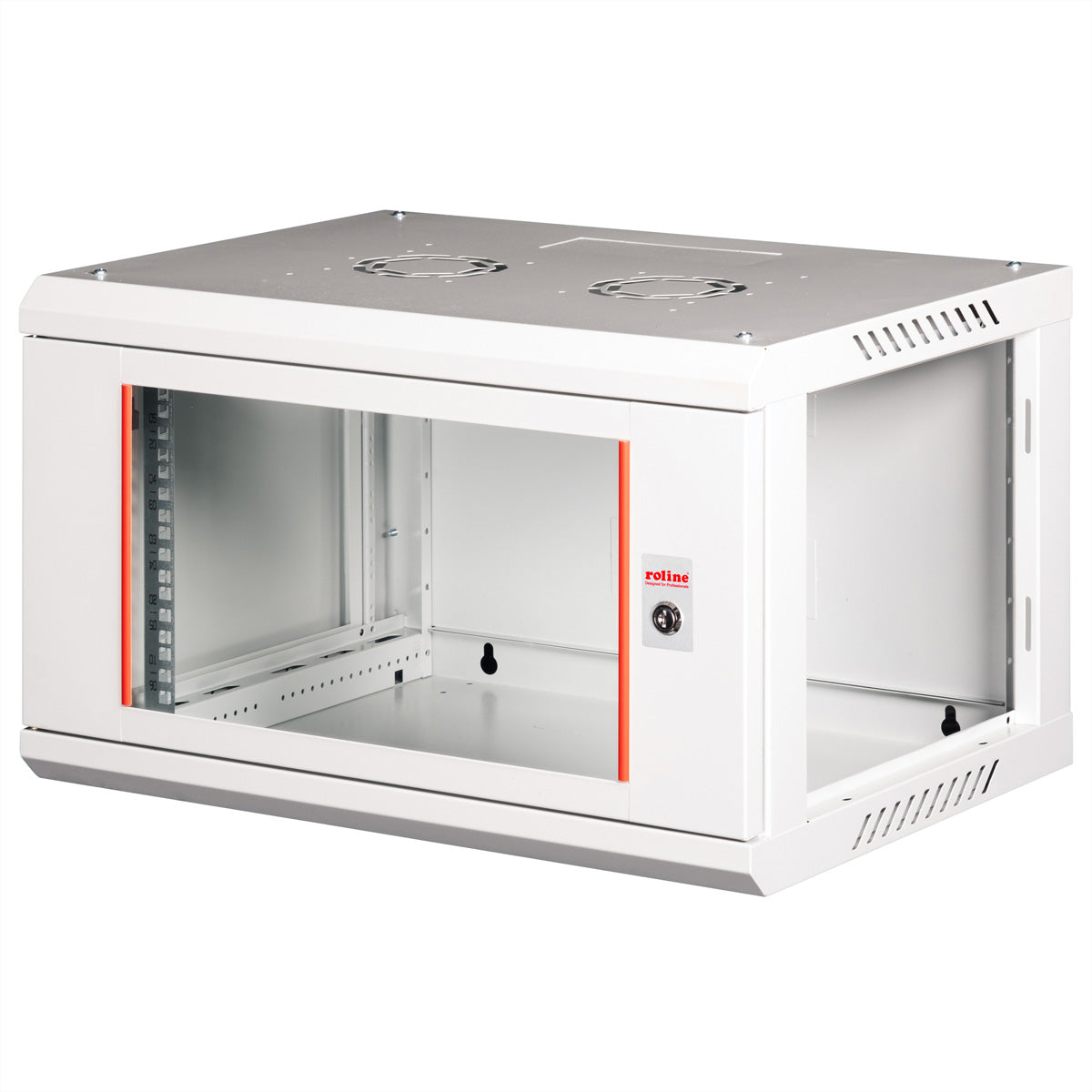 ROLINE Basic Plus – 19" Wandverteiler 6U, IP20, abschliessbar, 600 × 450 × 379 mm, lichtgrau, Stahl