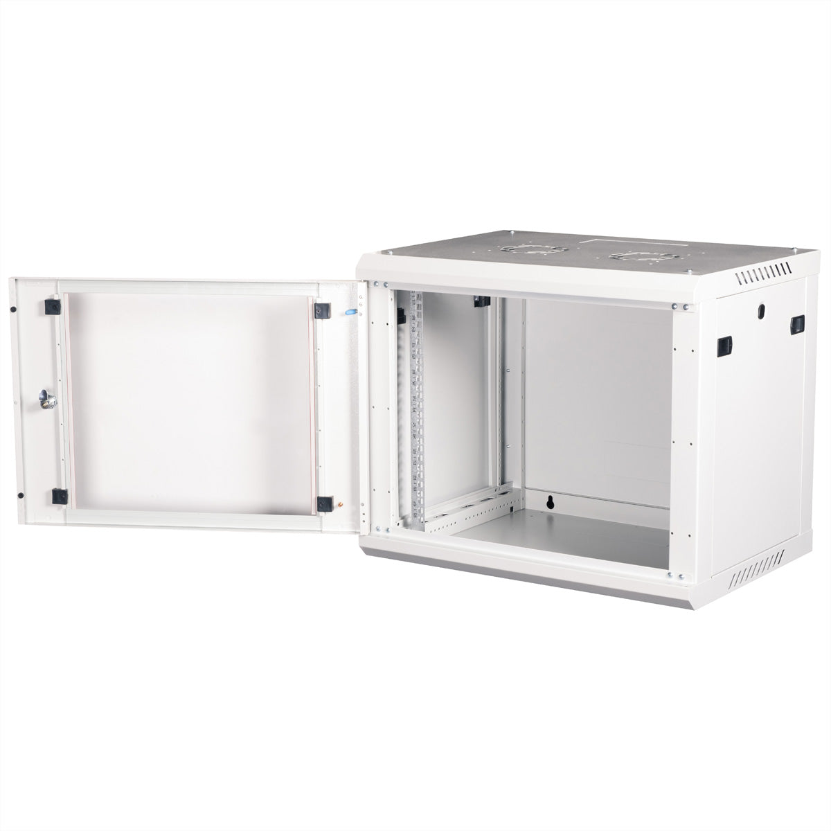 ROLINE Basic Plus – 19" Wandverteiler 9U, IP20, abschliessbar, 600 × 450 × 512 mm, lichtgrau, Stahl