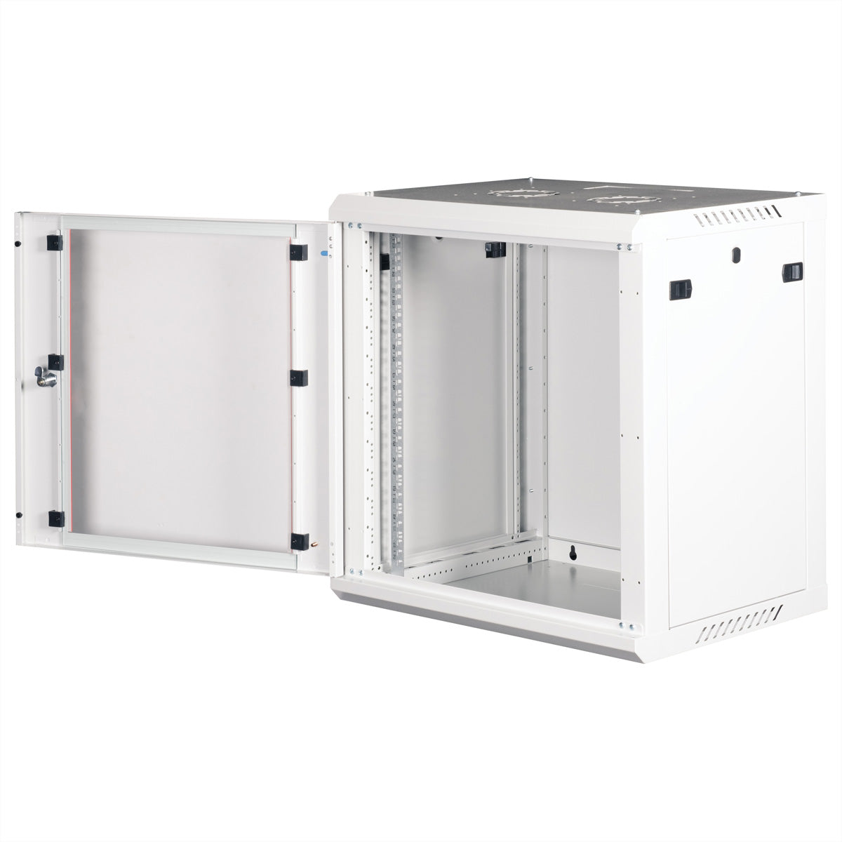 ROLINE Basic Plus – 19" Wandverteiler 12U, IP20, abschliessbar, 600 × 450 × 645 mm, lichtgrau, Stahl