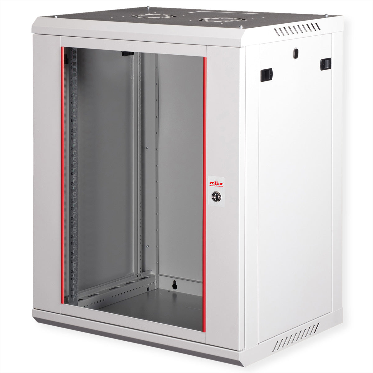 ROLINE Basic Plus – 19" Wandverteiler 15U, IP20, abschliessbar, 600 × 450 × 779 mm, lichtgrau, Stahl