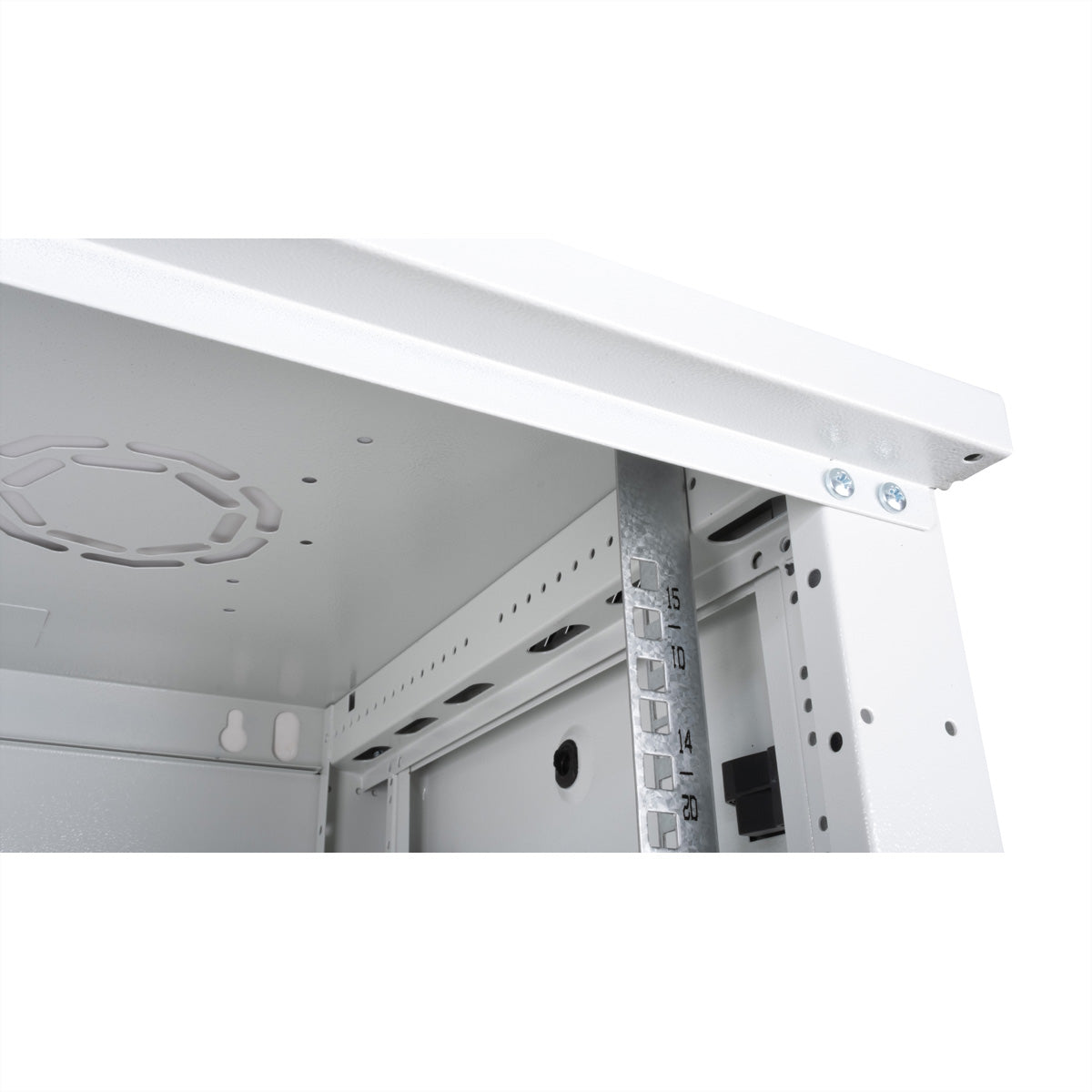 ROLINE Basic Plus – 19" Wandverteiler 18U, IP20, abschliessbar, 600 × 450 × 912 mm, lichtgrau, Stahl