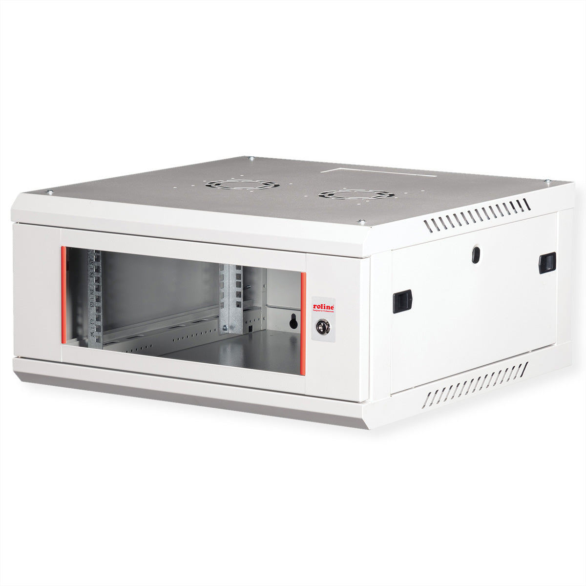 ROLINE Basic Plus – 19" Wandverteiler 4U, IP20, abschliessbar, 600 × 600 × 290 mm, lichtgrau, Stahl