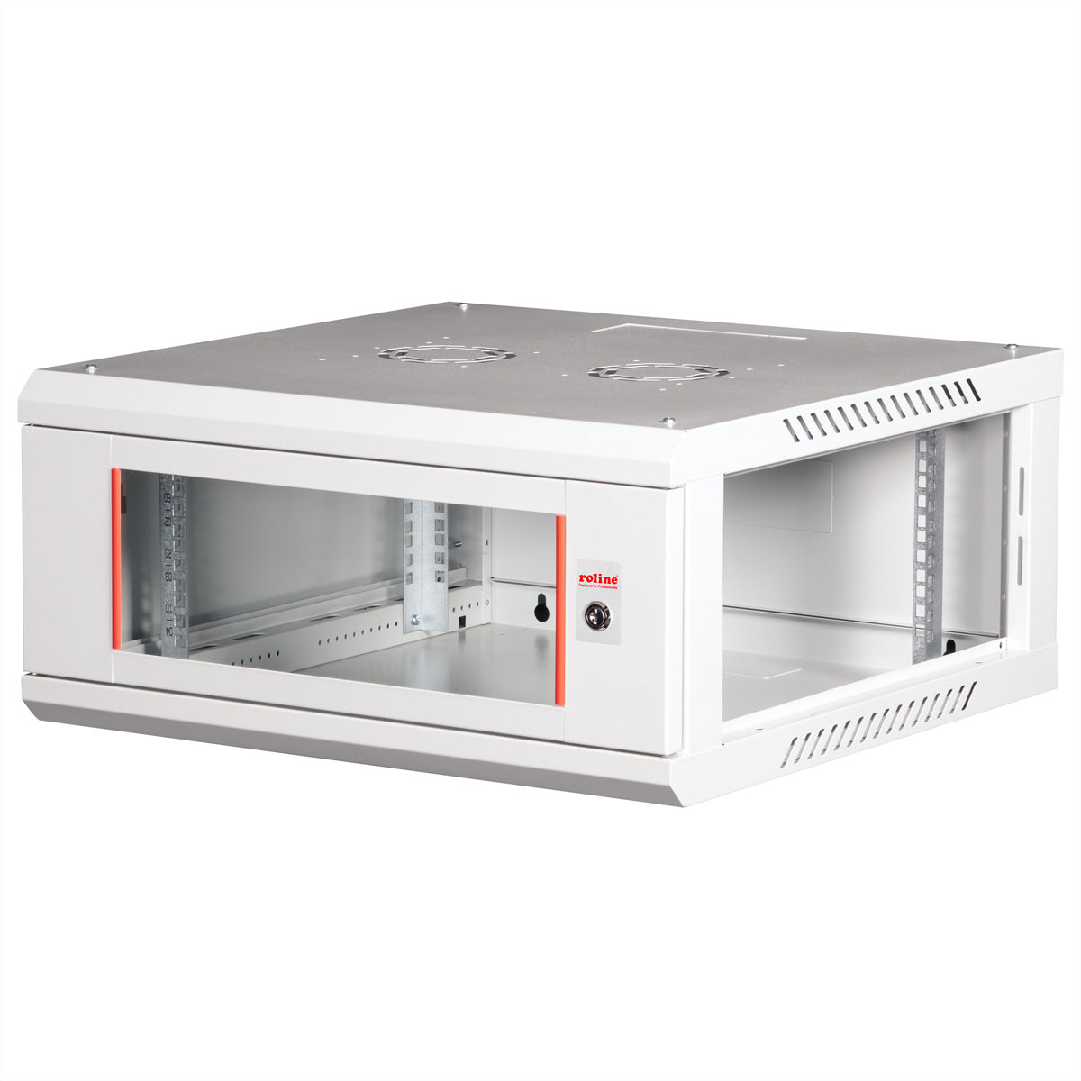 ROLINE Basic Plus – 19" Wandverteiler 4U, IP20, abschliessbar, 600 × 600 × 290 mm, lichtgrau, Stahl