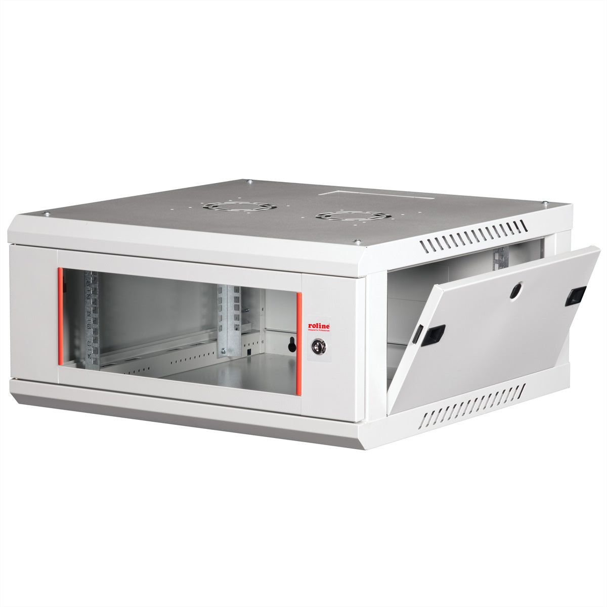 ROLINE Basic Plus – 19" Wandverteiler 4U, IP20, abschliessbar, 600 × 600 × 290 mm, lichtgrau, Stahl