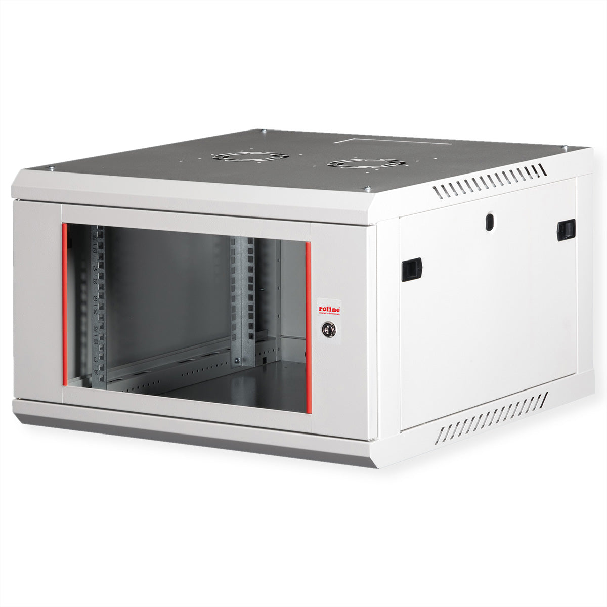 ROLINE Basic Plus – 19" Wandverteiler 6U, IP20, abschliessbar, 600 × 600 × 379 mm, lichtgrau, Stahl