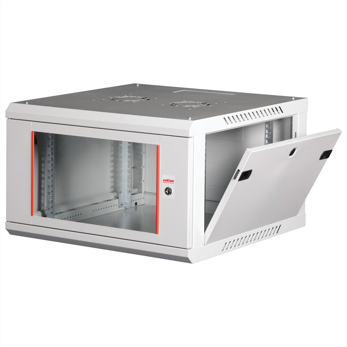 ROLINE Basic Plus – 19" Wandverteiler 6U, IP20, abschliessbar, 600 × 600 × 379 mm, lichtgrau, Stahl