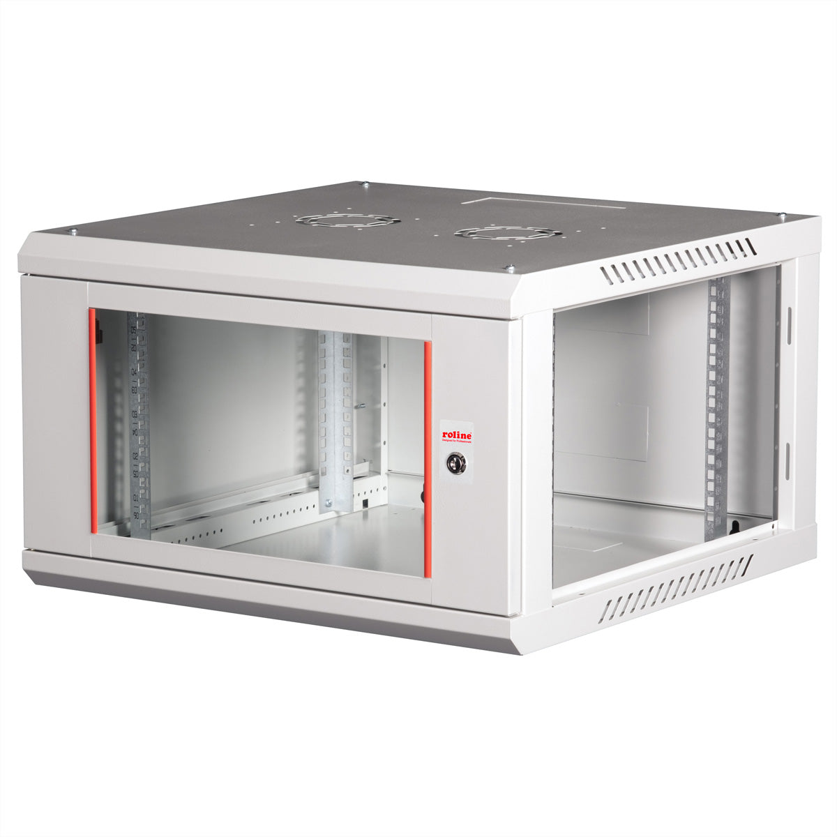 ROLINE Basic Plus – 19" Wandverteiler 6U, IP20, abschliessbar, 600 × 600 × 379 mm, lichtgrau, Stahl