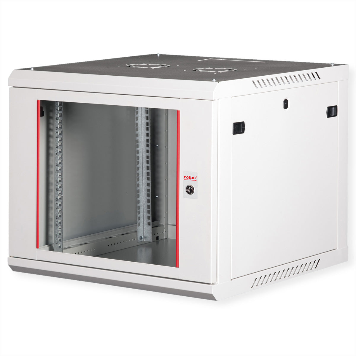 ROLINE Basic Plus – 19" Wandverteiler 9U, IP20, abschliessbar, 600 × 600 × 512 mm, lichtgrau