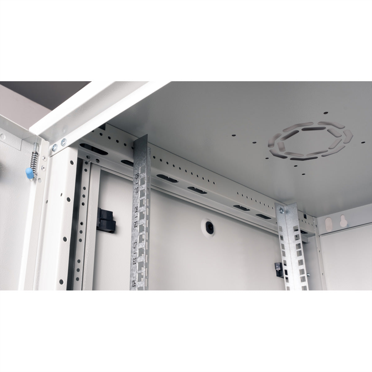 ROLINE Basic Plus – 19" Wandverteiler 9U, IP20, abschliessbar, 600 × 600 × 512 mm, lichtgrau