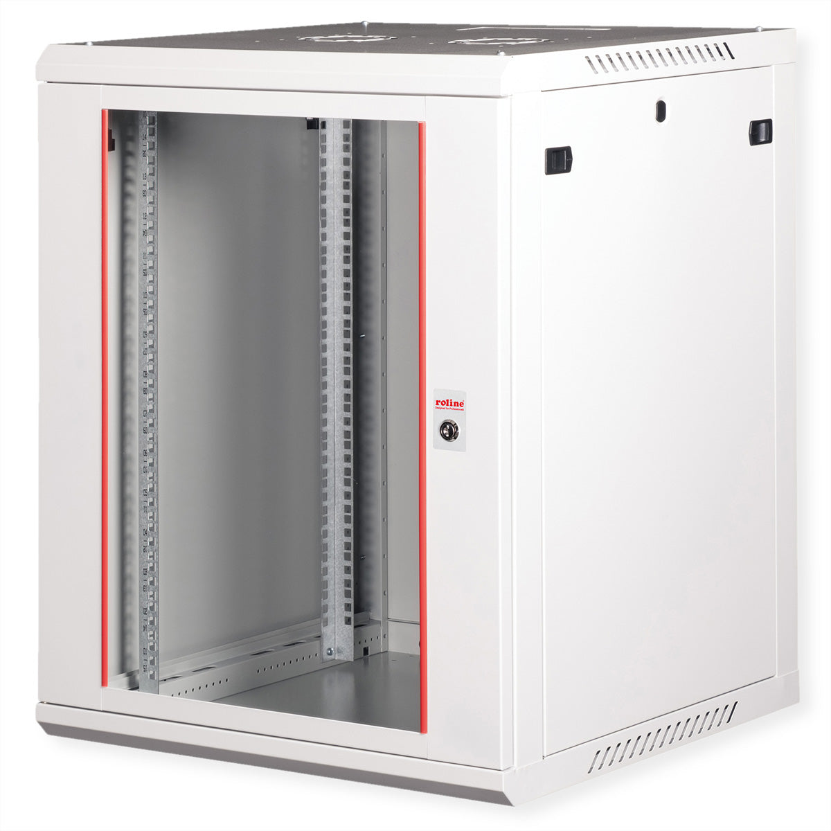 ROLINE Basic Plus – 19" Wandverteiler 15U, IP20, abschliessbar, 600 × 600 × 779 mm, lichtgrau, Stahl