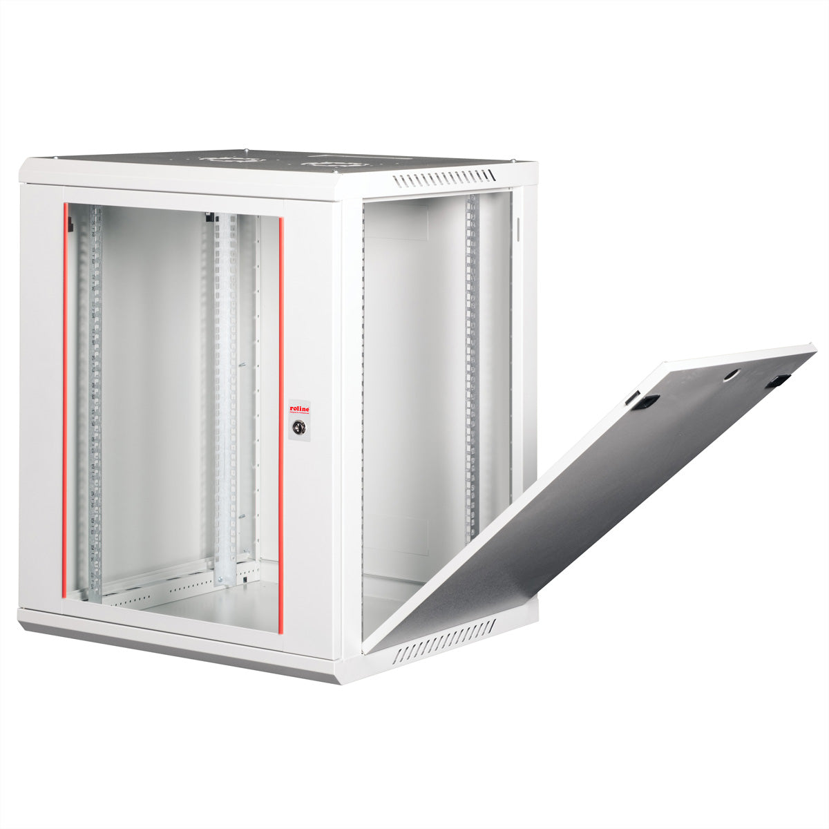 ROLINE Basic Plus – 19" Wandverteiler 15U, IP20, abschliessbar, 600 × 600 × 779 mm, lichtgrau, Stahl