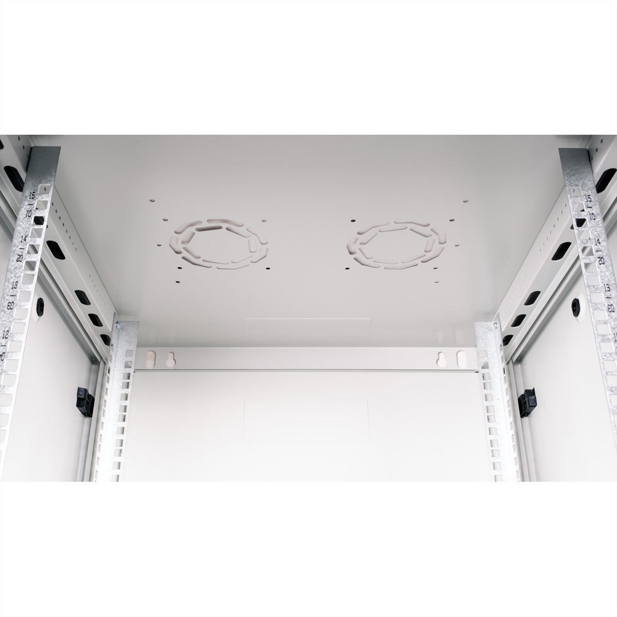 ROLINE Basic Plus – 19" Wandverteiler 15U, IP20, abschliessbar, 600 × 600 × 779 mm, lichtgrau, Stahl