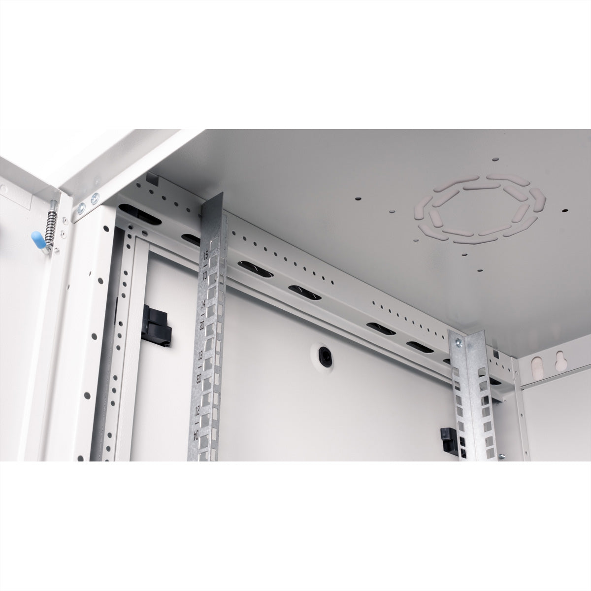 ROLINE Basic Plus – 19" Wandverteiler 15U, IP20, abschliessbar, 600 × 600 × 779 mm, lichtgrau, Stahl