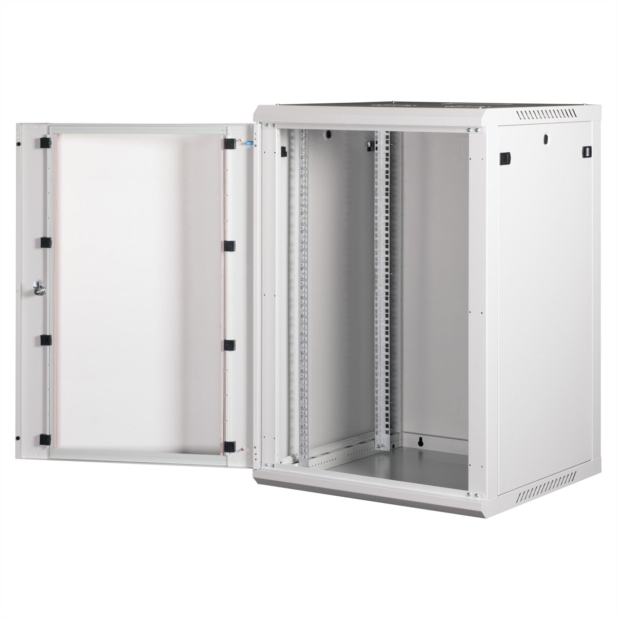 ROLINE Basic Plus – 19" Wandverteiler 18U, IP20, abschliessbar, 600 × 600 × 912 mm, lichtgrau, Stahl