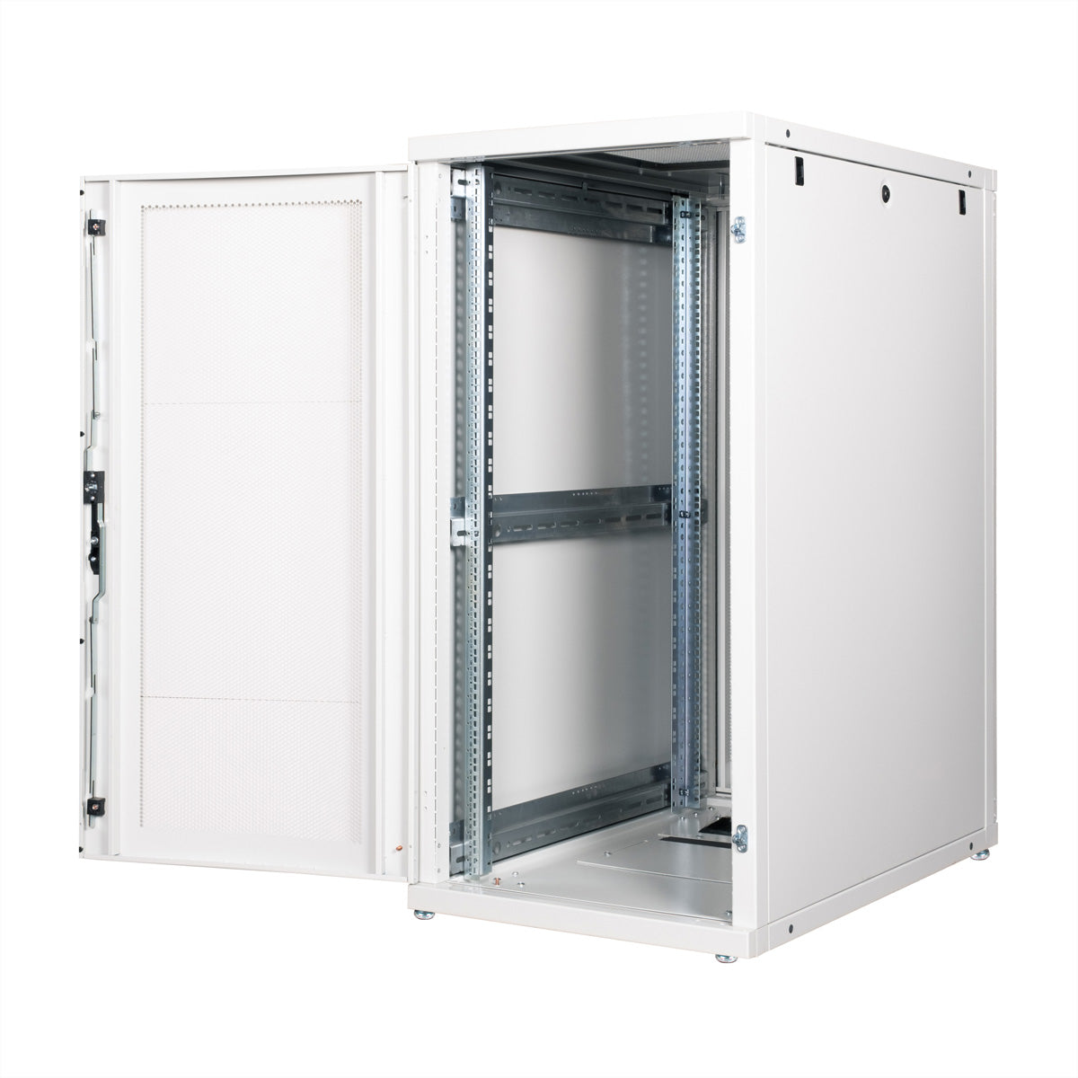 ROLINE Pro – 19" Netzwerkschrank 26U, IP20, abschliessbar, 600 × 1000 × 1260 mm, lichtgrau, Stahl