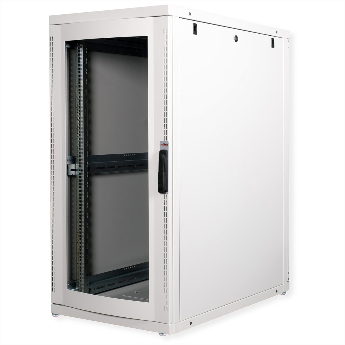 ROLINE Pro – 19" Netzwerkschrank 26U, IP20, abschliessbar, 600 × 1000 × 1260 mm, grau, Stahl