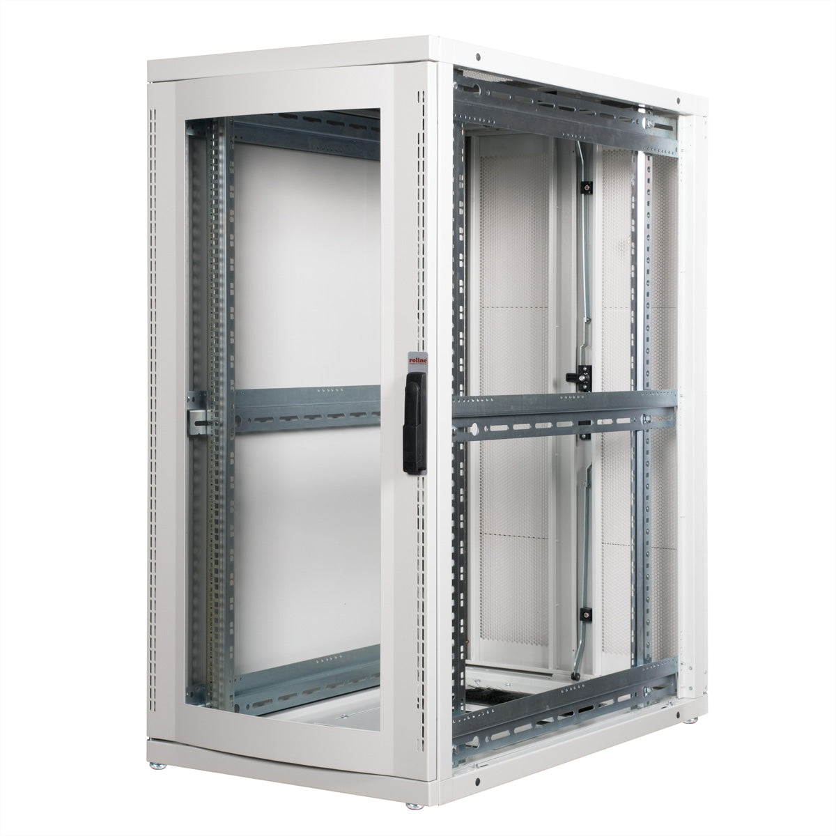 ROLINE Pro – 19" Netzwerkschrank 26U, IP20, abschliessbar, 600 × 1000 × 1260 mm, grau, Stahl