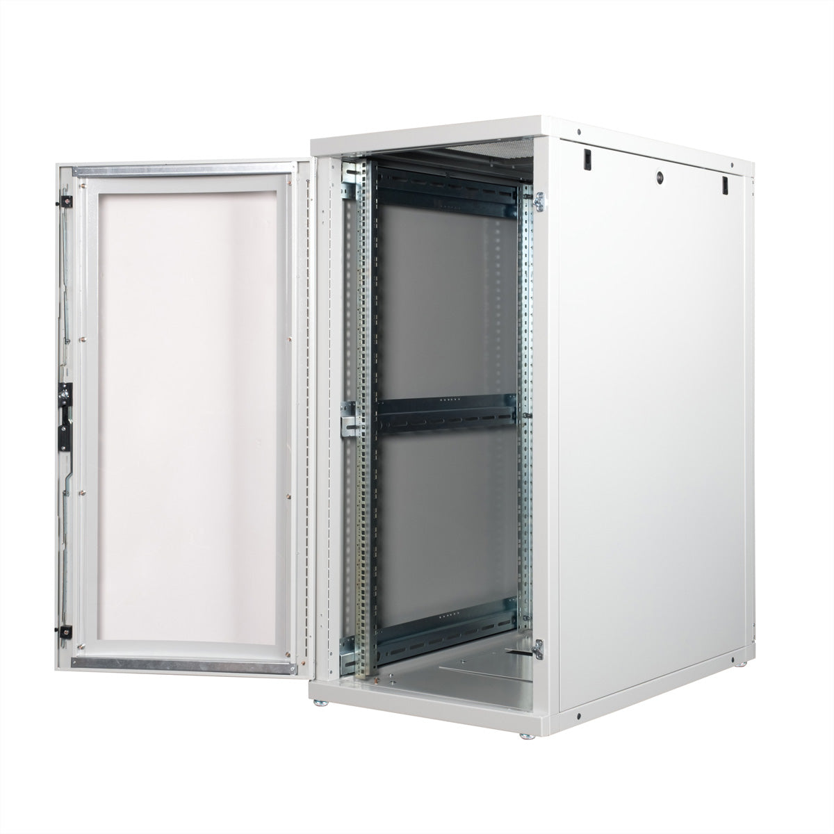 ROLINE Pro – 19" Netzwerkschrank 26U, IP20, abschliessbar, 600 × 1000 × 1260 mm, grau, Stahl