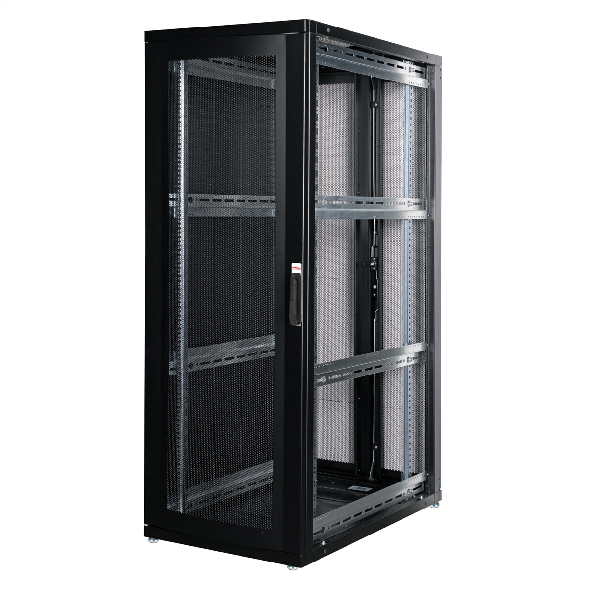 ROLINE Pro – 19" Netzwerkschrank 36U, IP20, abschliessbar, 600 × 1000 × 1705 mm, schwarz, Stahl
