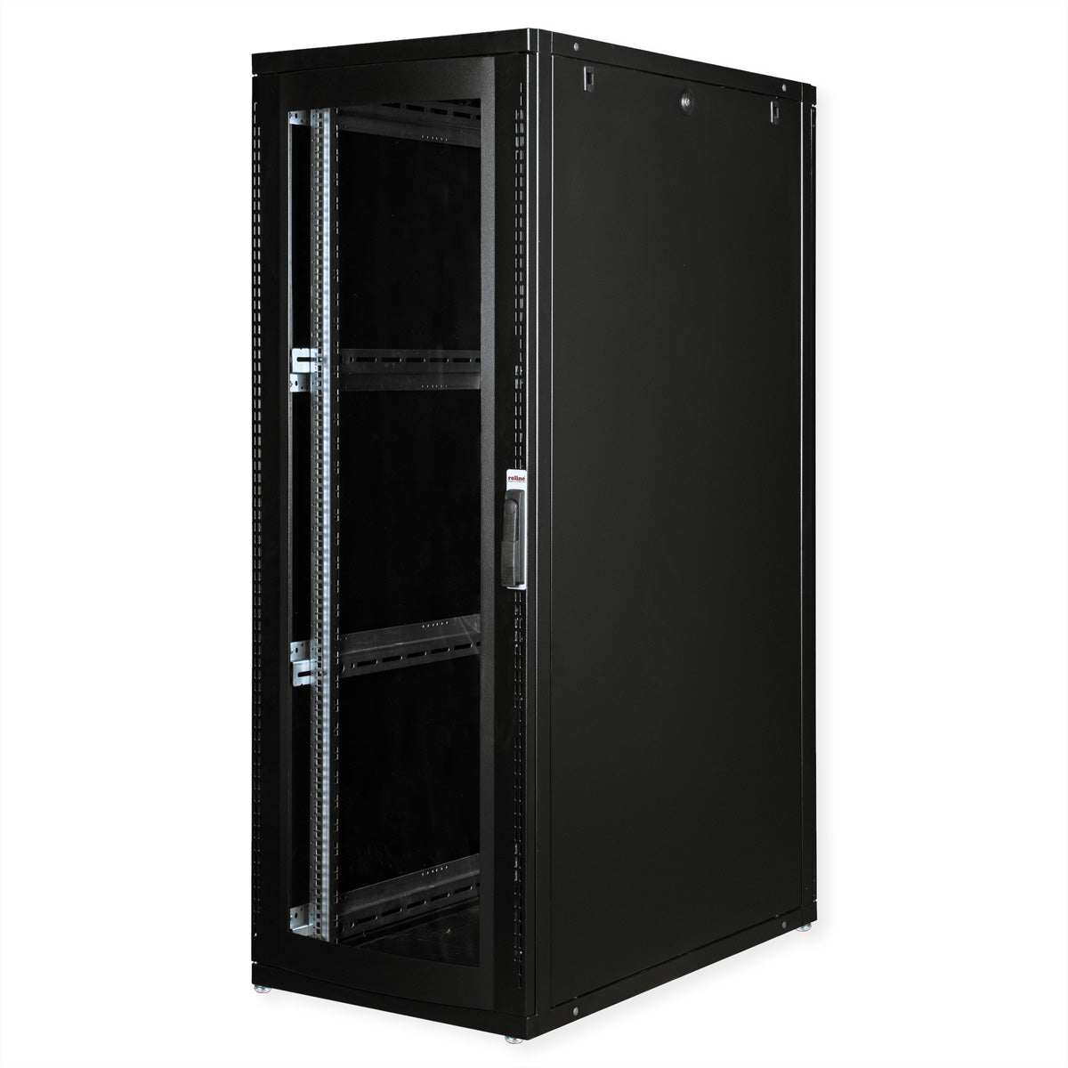 ROLINE Pro – 19" Netzwerkschrank 36U, IP20, abschliessbar, 600 × 1000 × 1705 mm, schwarz, Stahl