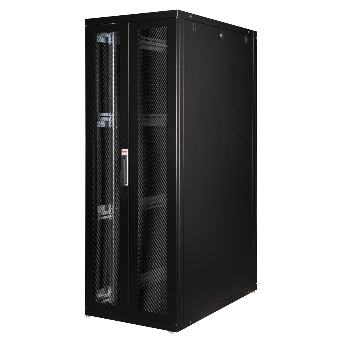 ROLINE Pro – 19" Netzwerkschrank 36U, IP20, abschliessbar, 600 × 1000 × 1705 mm, schwarz, Stahl