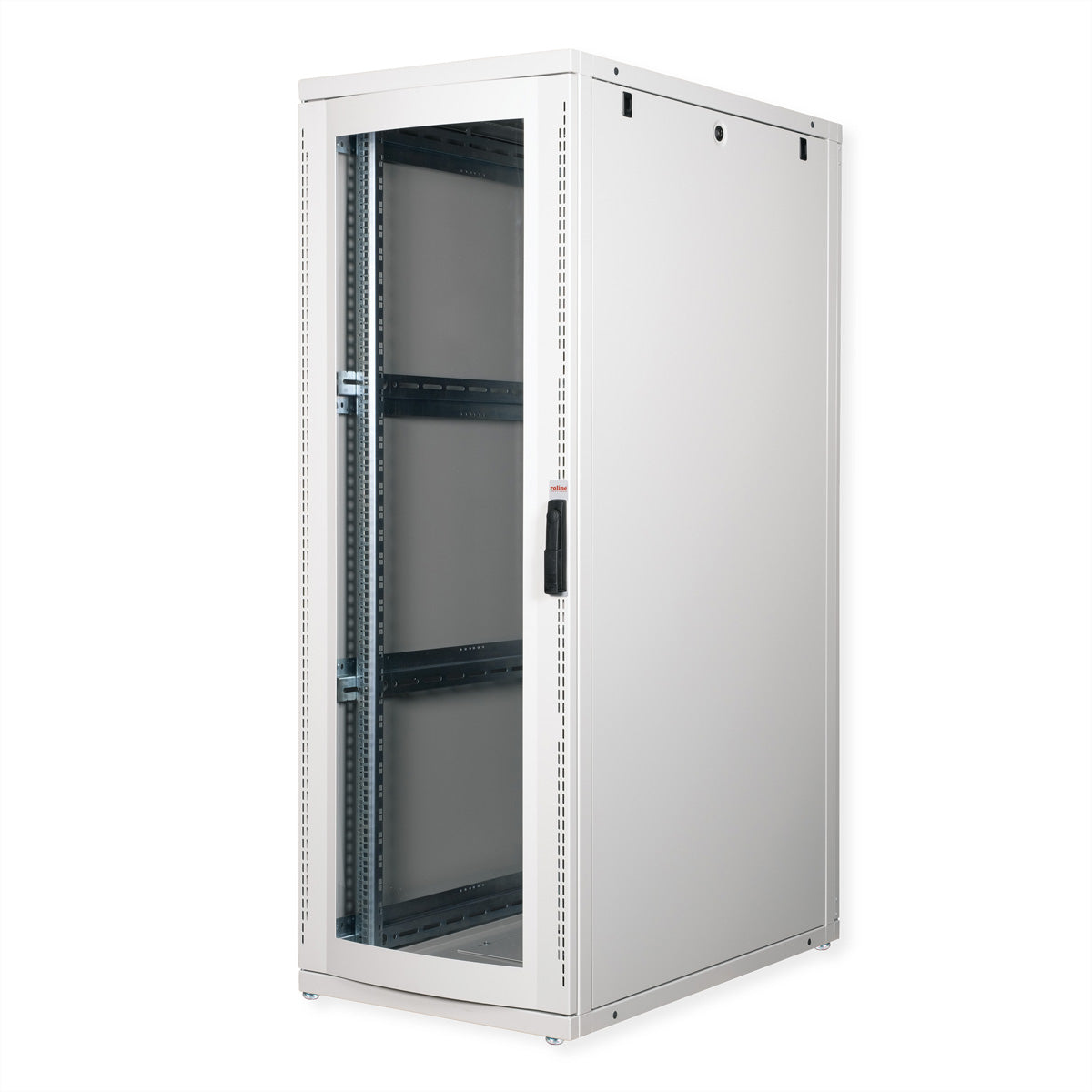 ROLINE Pro – 19" Netzwerkschrank 36U, IP20, abschliessbar, 600 × 1000 × 1705 mm, lichtgrau, Stahl
