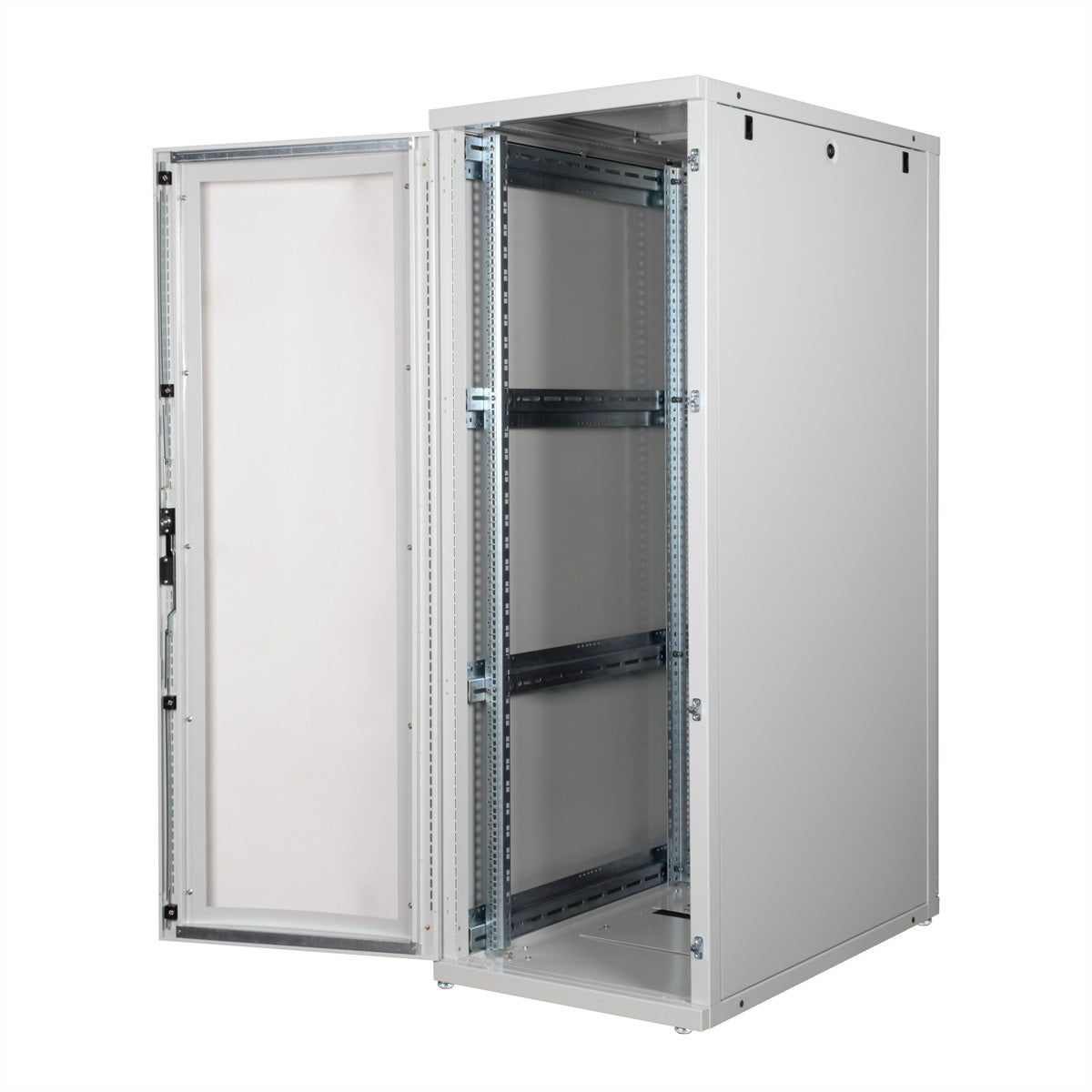 ROLINE Pro – 19" Netzwerkschrank 36U, IP20, abschliessbar, 600 × 1000 × 1705 mm, lichtgrau, Stahl