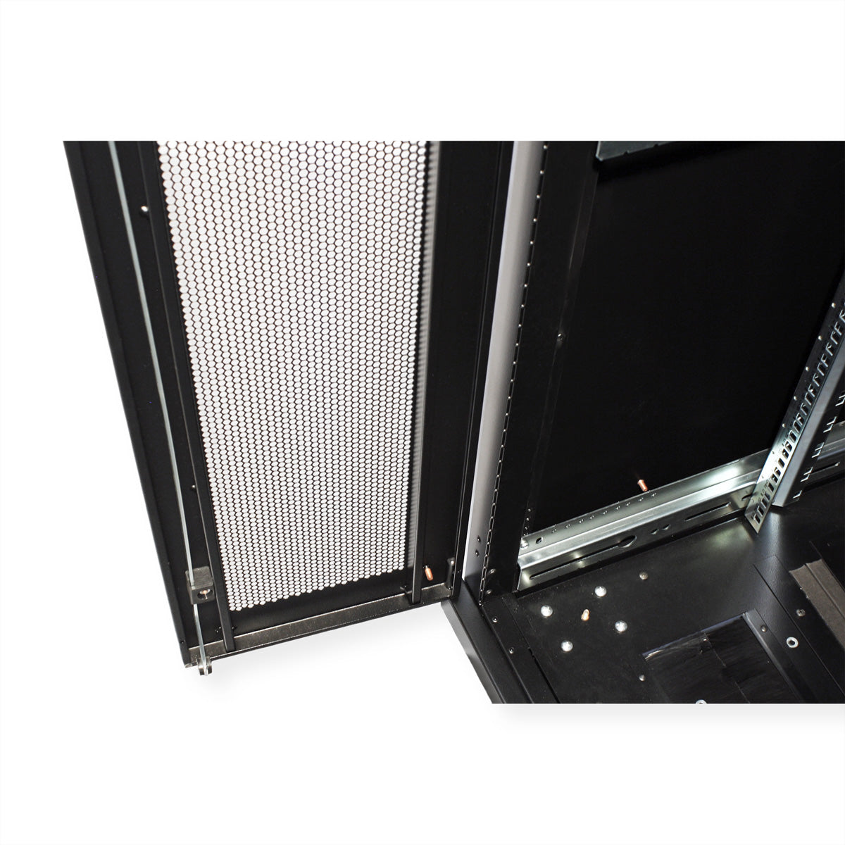 ROLINE Pro – 19" Netzwerkschrank 42U, IP20, abschliessbar, 600 × 1200 × 1970 mm, schwarz, Stahl