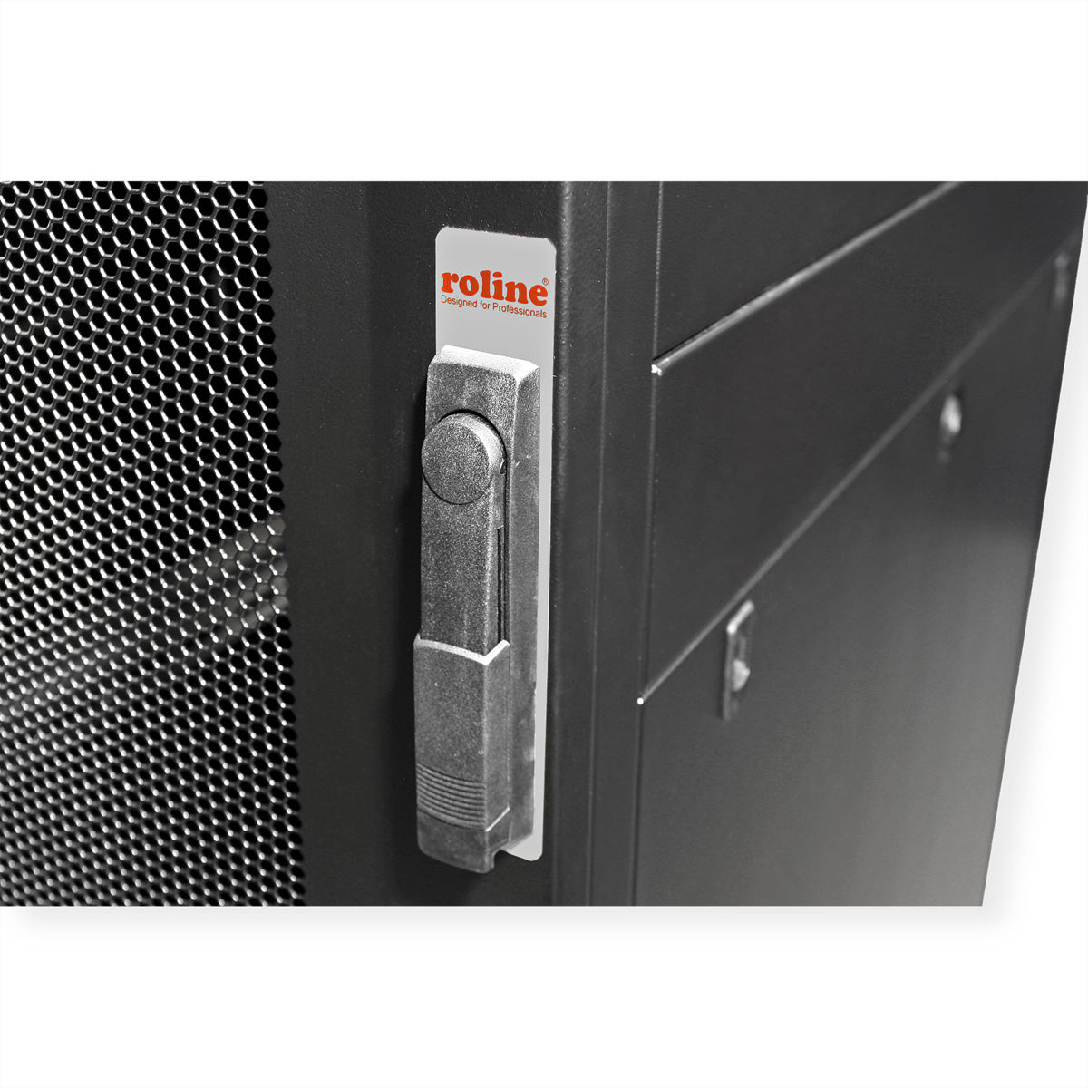 ROLINE Pro – 19" Netzwerkschrank 42U, IP20, abschliessbar, 600 × 1200 × 1970 mm, schwarz, Stahl