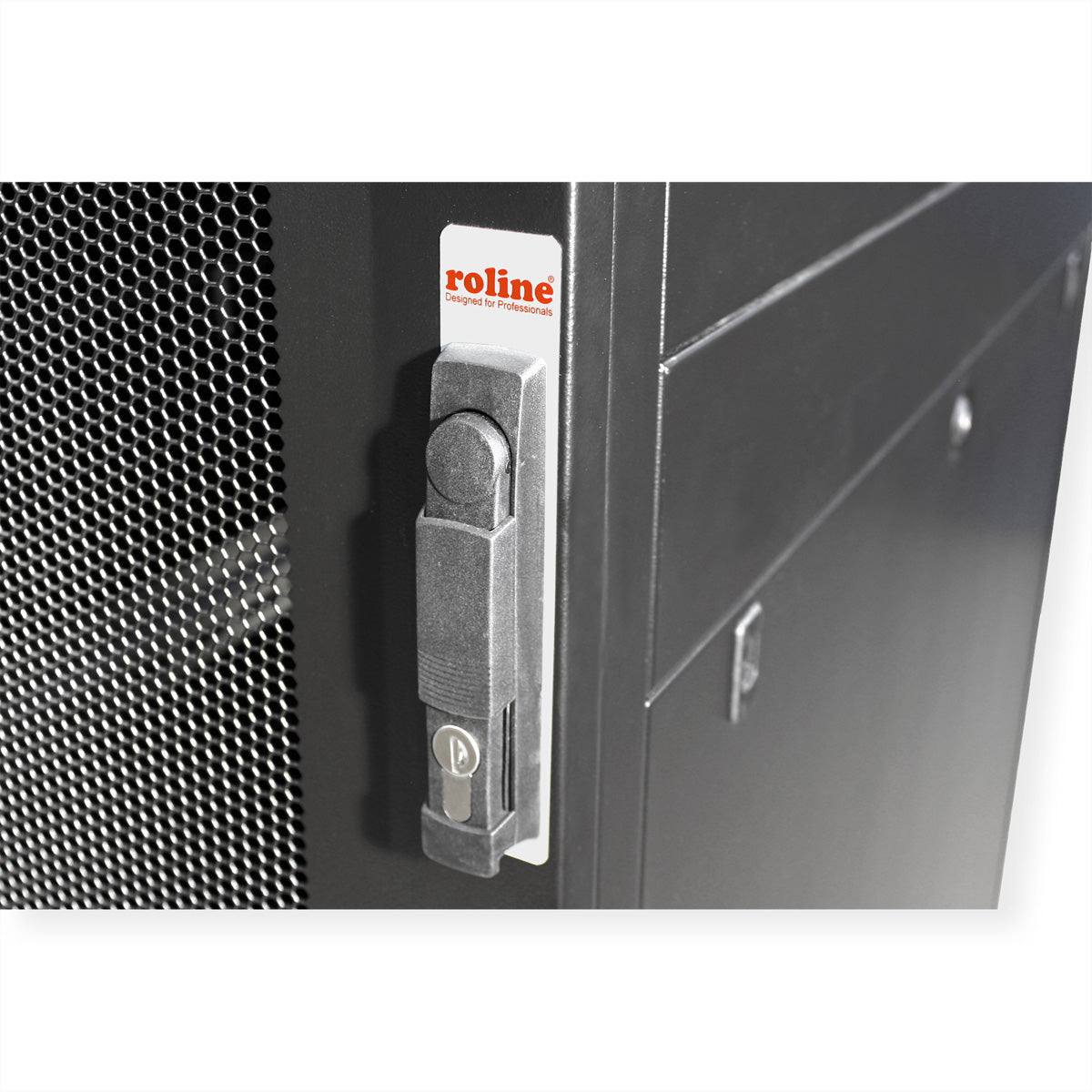 ROLINE Pro – 19" Netzwerkschrank 42U, IP20, abschliessbar, 600 × 1200 × 1970 mm, schwarz, Stahl