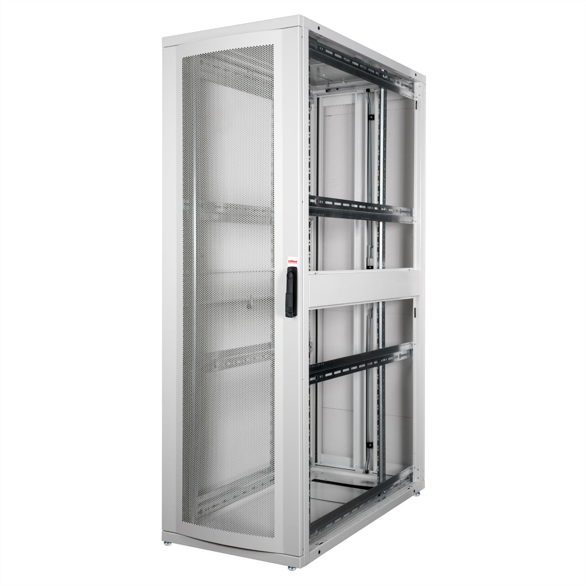 ROLINE Pro – 19" Netzwerkschrank 42U, IP20, abschliessbar, 600 × 1200 × 1970 mm, lichtgrau, Stahl