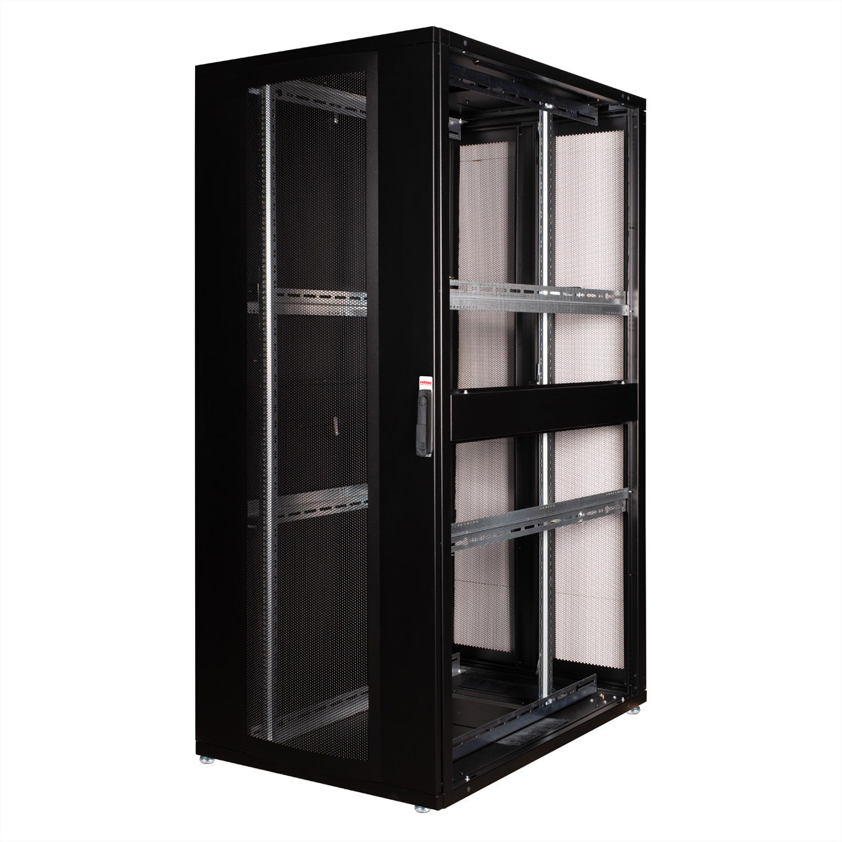 ROLINE Pro – 19" Netzwerkschrank 42U, IP20, abschliessbar, 800 × 1200 × 1970 mm, schwarz, Stahl
