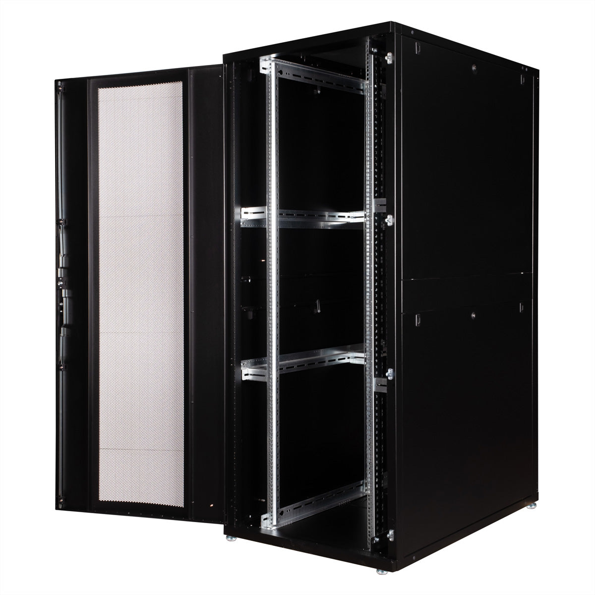 ROLINE Pro – 19" Netzwerkschrank 42U, IP20, abschliessbar, 800 × 1200 × 1970 mm, schwarz, Stahl