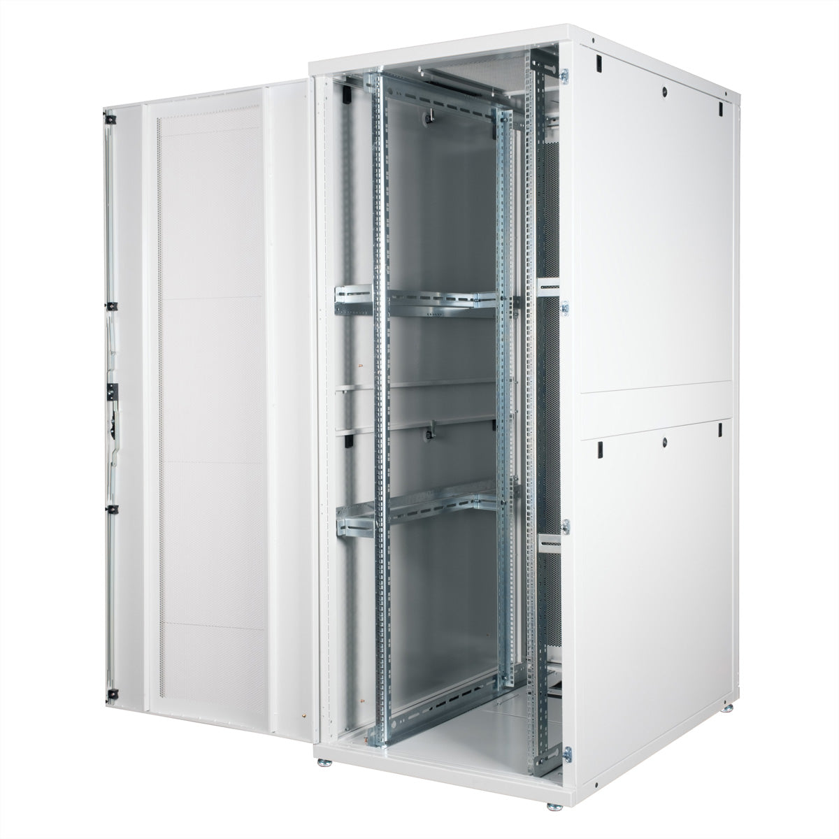 ROLINE Pro – 19" Netzwerkschrank 42U, IP20, abschliessbar, 800 × 1200 × 1970 mm, lichtgrau, Stahl