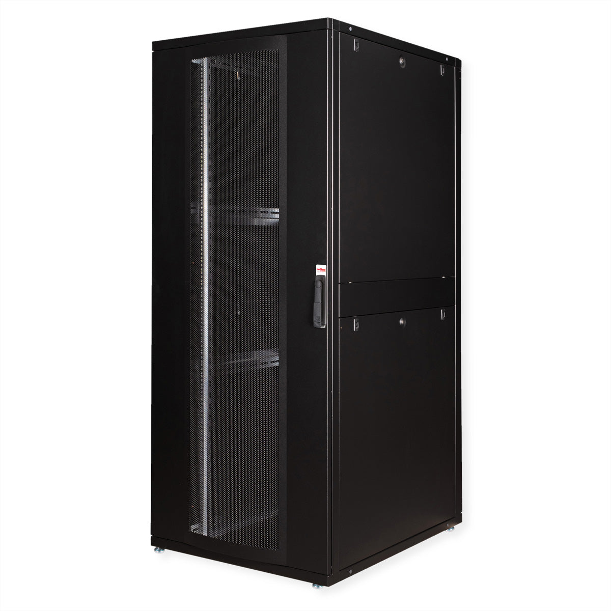 ROLINE Pro – 19" Netzwerkschrank 42U, IP20, abschliessbar, 800 × 1000 × 1970 mm, schwarz, Stahl